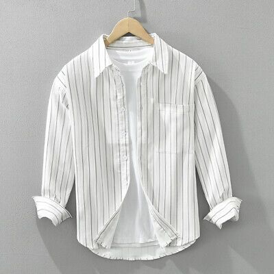ad eBay - Retro Japanese Style Mens Long Sleeve…